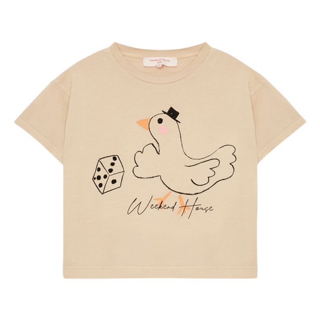 Goose Organic Cotton T-Shirt | Beige