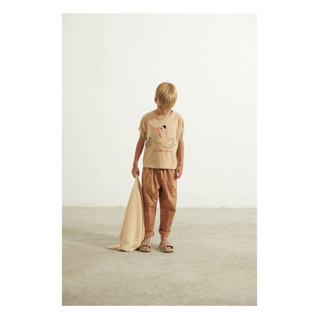 Goose Organic Cotton T-Shirt | Beige