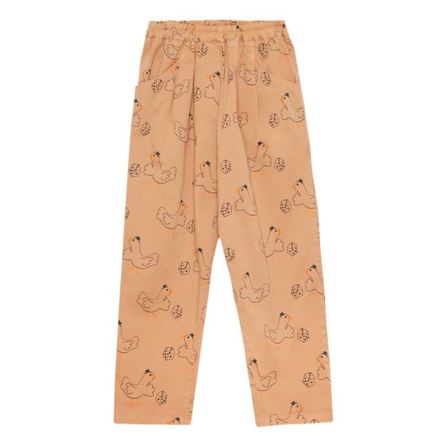 Goose Organic Cotton Trousers | Camel