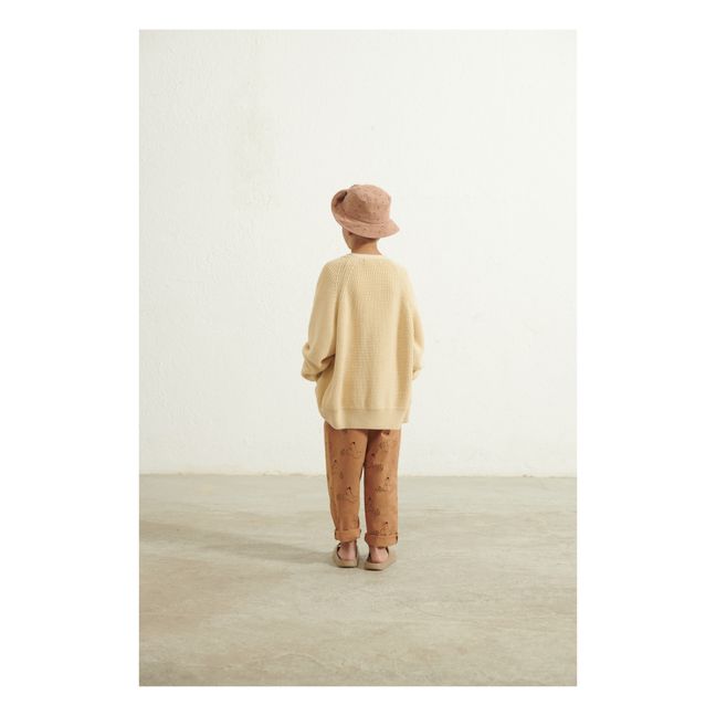 Goose Organic Cotton Trousers | Camel