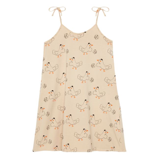Goose Organic Cotton Dress | Cremefarben