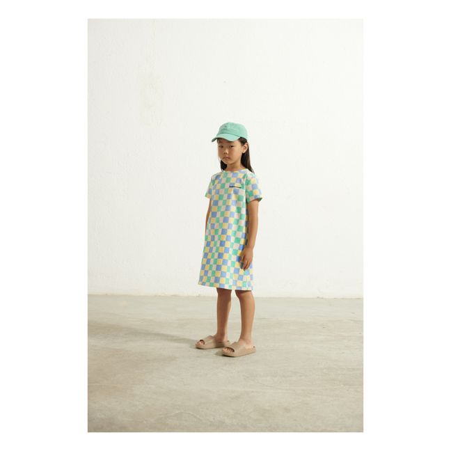 Chess Recycled Polyester Dress | Grün