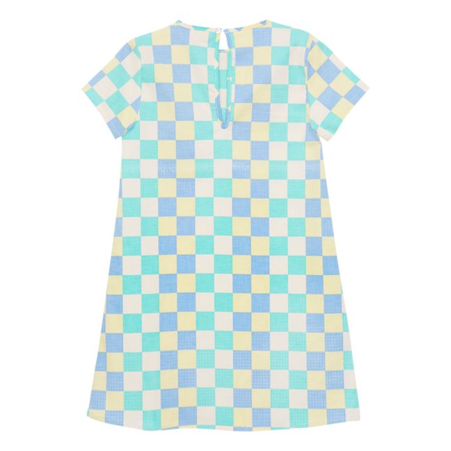 Chess Recycled Polyester Dress | Grün