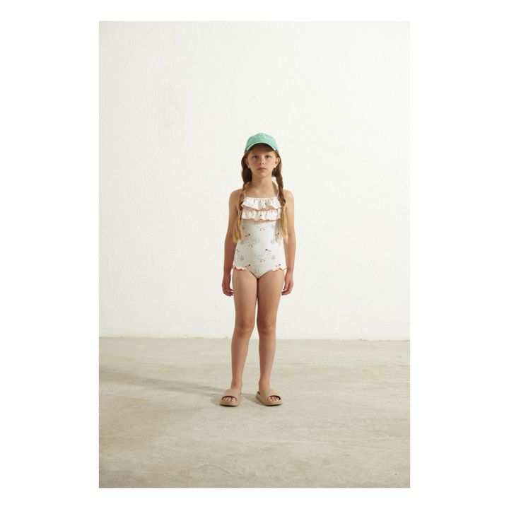 Goose Recycled Polyester One-Piece Swimsuit | Ecru- Product image n°1