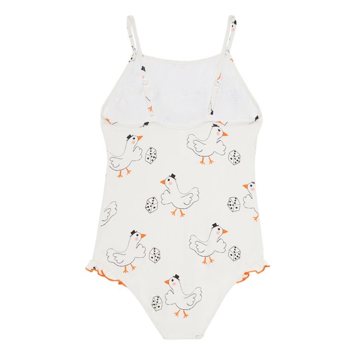 Goose Recycled Polyester One-Piece Swimsuit | Ecru- Product image n°3