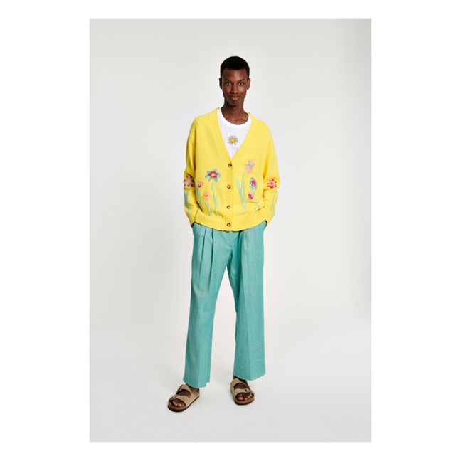 Grenada Organic Cotton Cardigan | Yellow