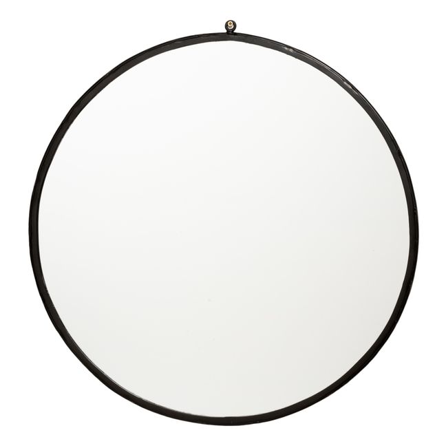 Espejo de hierro forjado - 60 cm | Negro