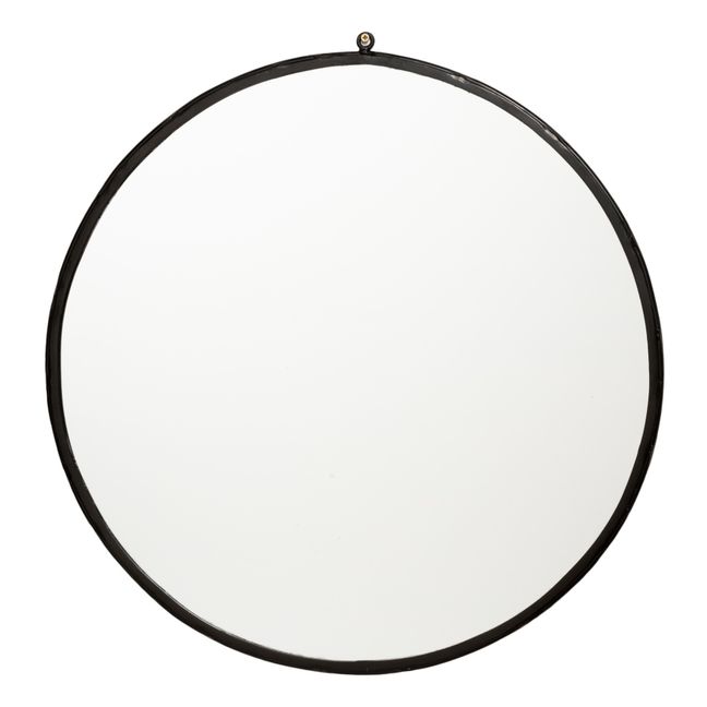 Specchio in ferro battuto - 60 cm | Nero