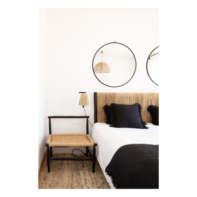 Espejo de hierro forjado - 60 cm | Negro