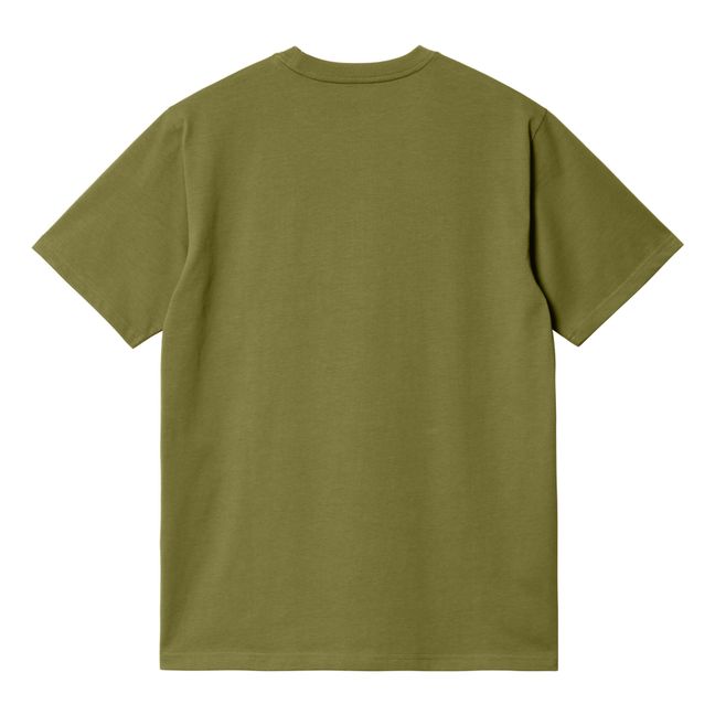 Camiseta de algodón Pocket | Olive
