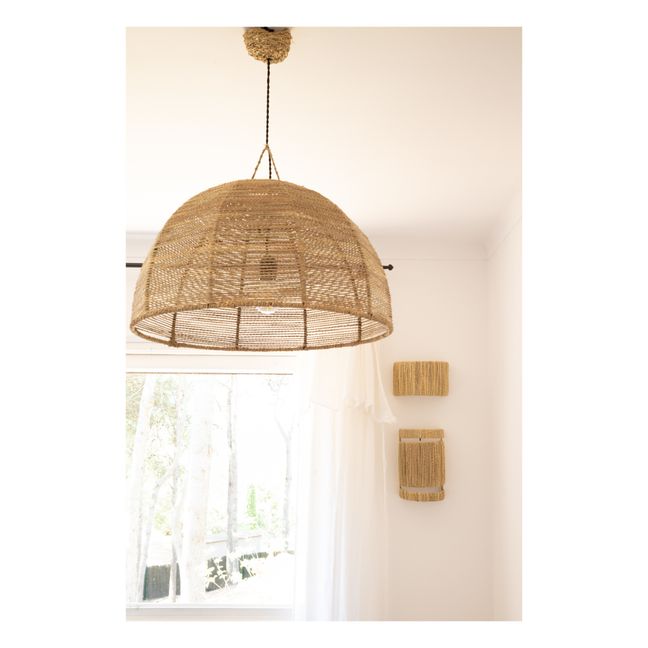 Wandleuchte aus Seil