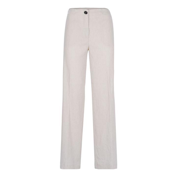 Striped Straight Leg Pants | Blanco- Imagen del producto n°0
