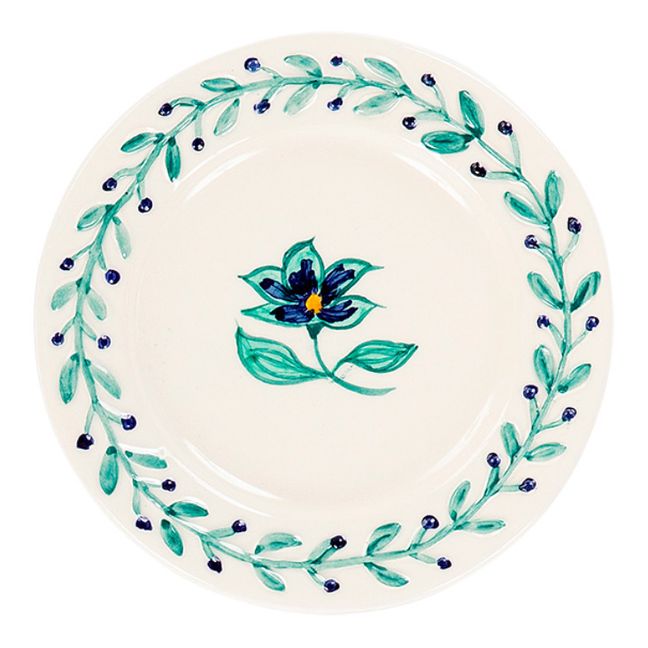 Hibiscus Plate - 14.5 cm | Green