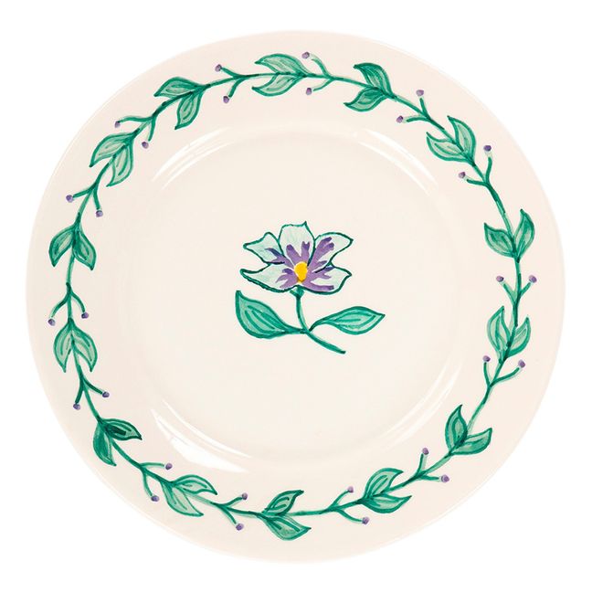 Hibiscus Plate - 22 cm | Verde
