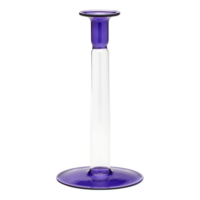 Arctic Glass Candle Holder | Blu