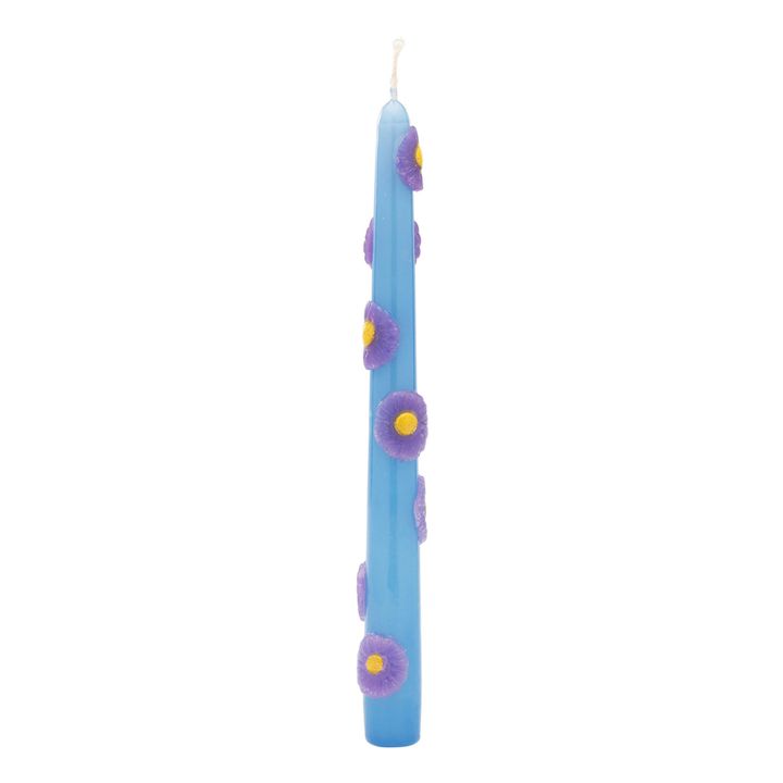 3D Floral Violet Candles - Set of 2- Immagine del prodotto n°1