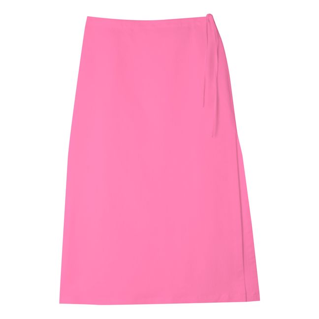 Falda Midi rosa | Rosa Fushia