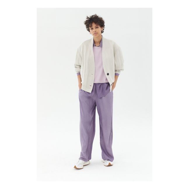 Pantalon Fluide Habutai | Purple