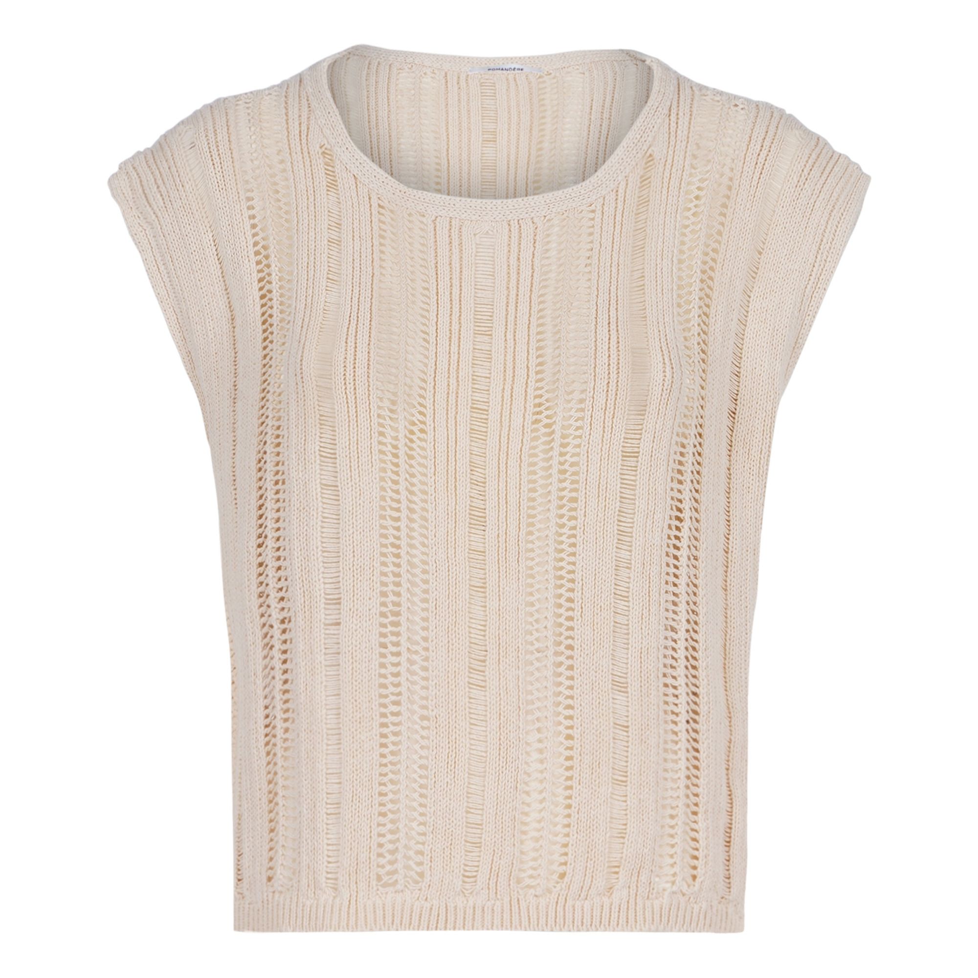 Pomandère - Theier Crochet Top - Ecru | Smallable