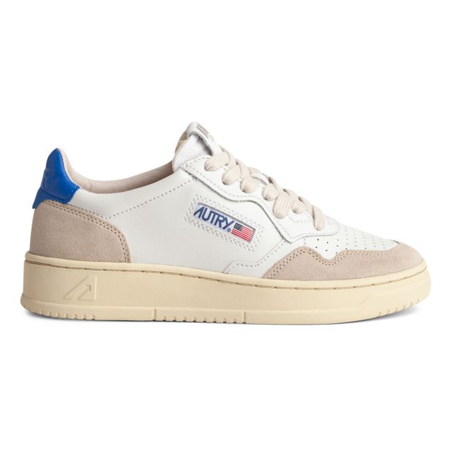 Medalist Low-Top Leather/Suede Sneakers | Blue