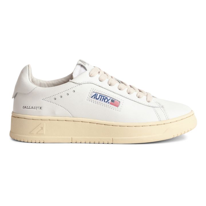 Dallas Low-Top Leather Sneakers | White- Product image n°0