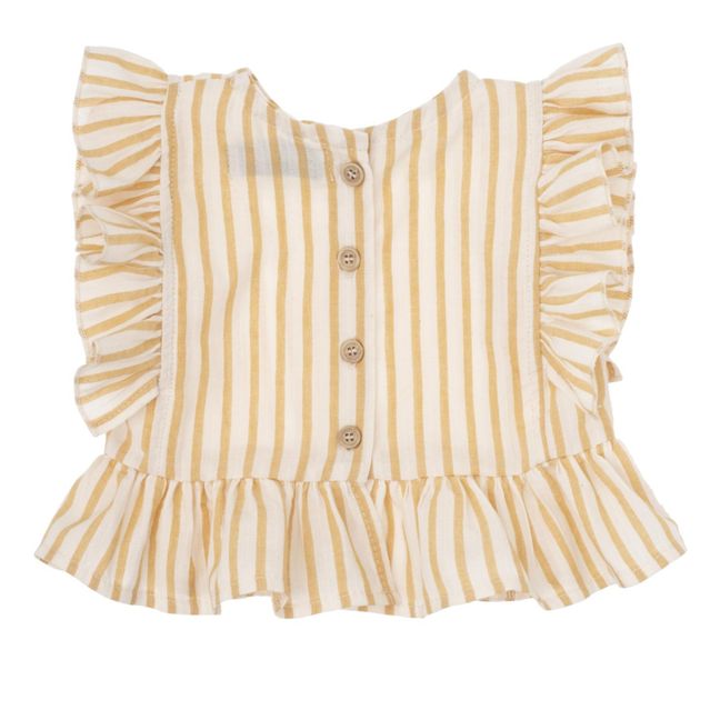 Bluse gestreift | Gelb