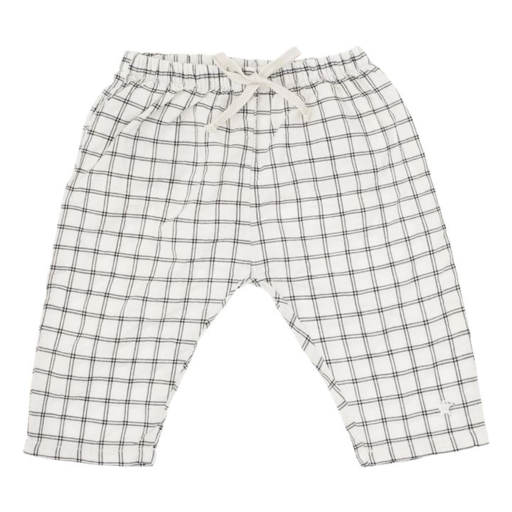 Organic Cotton Checkered Pants | Crudo- Imagen del producto n°0
