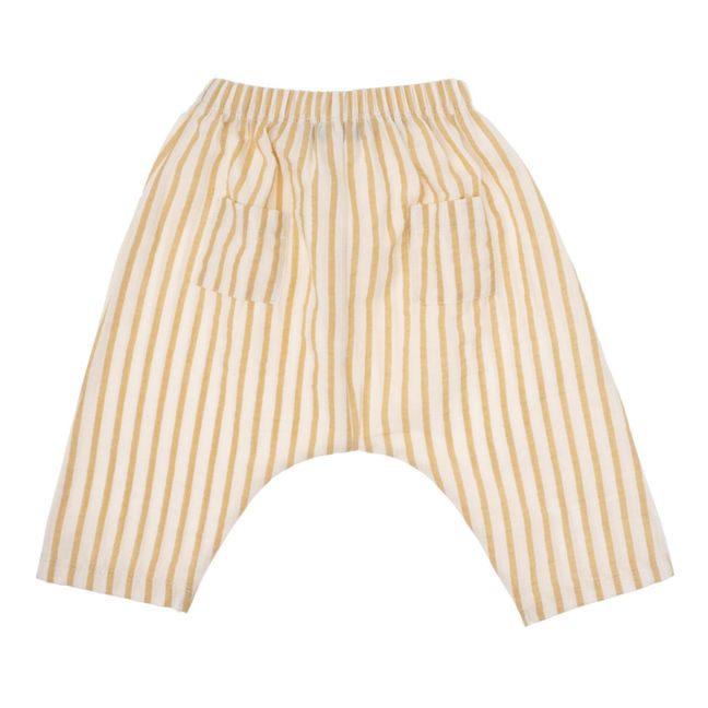 Striped Harem Pants | Yellow