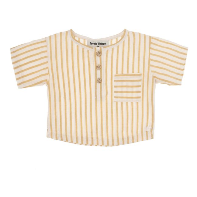 Camisa de rayas | Amarillo