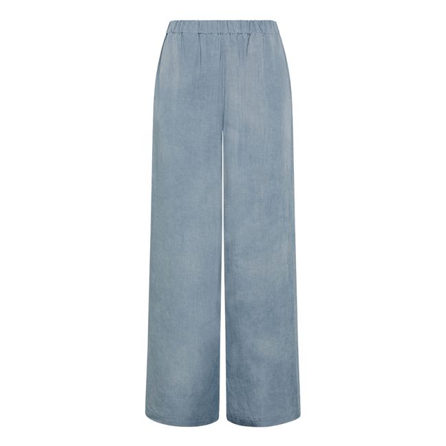 Pantalon Fluide Elastiqué | Grey blue