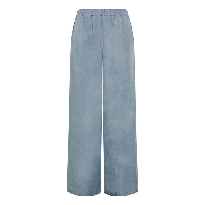 Stretchy Loose Leg Pants | Azul Gris- Imagen del producto n°0