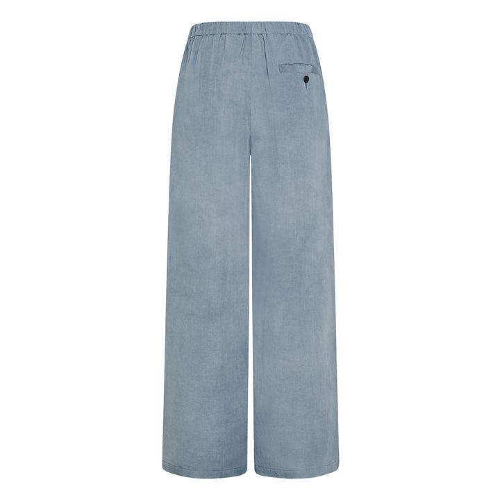 Stretchy Loose Leg Pants | Azul Gris- Imagen del producto n°2