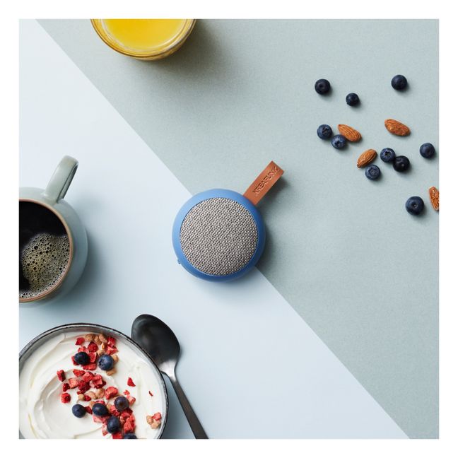 Altavoz bluetooth de bolsillo aGO II Fabric | Azul