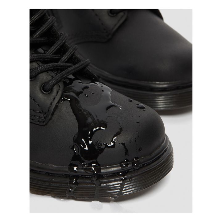 1460 Serena Lace-Up Fur-Lined Boots | Black- Product image n°2