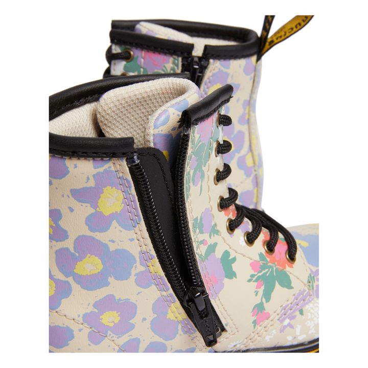 1460 Floral Mash Up Lace-Up Low Boots | Beige- Immagine del prodotto n°2