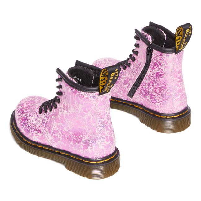 1460 Disco Lace-Up Low Boots | Pink