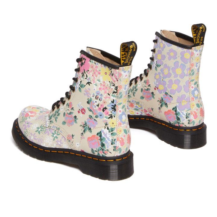 1460 Floral Lace-Up Boots | Beige- Immagine del prodotto n°5