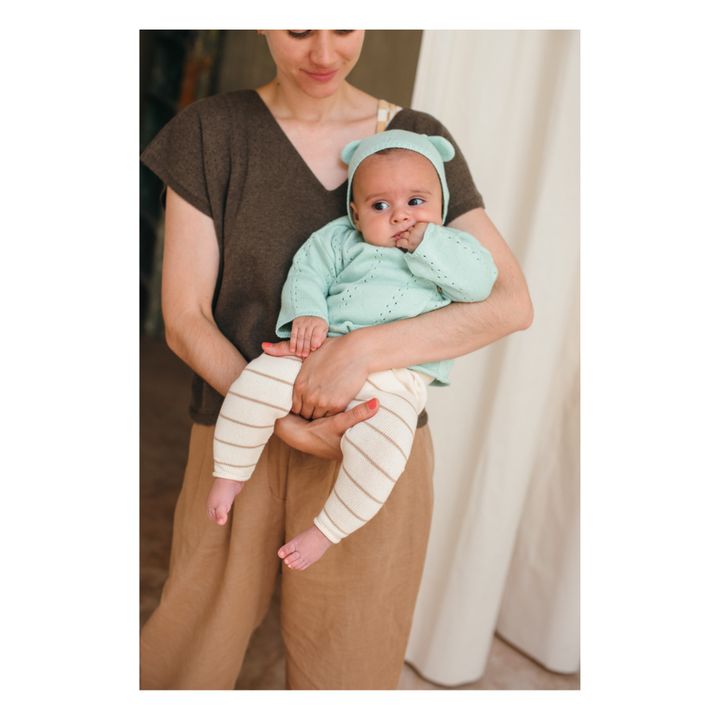 Brassière bébé maille ajourée en coton biologique - 1 mois