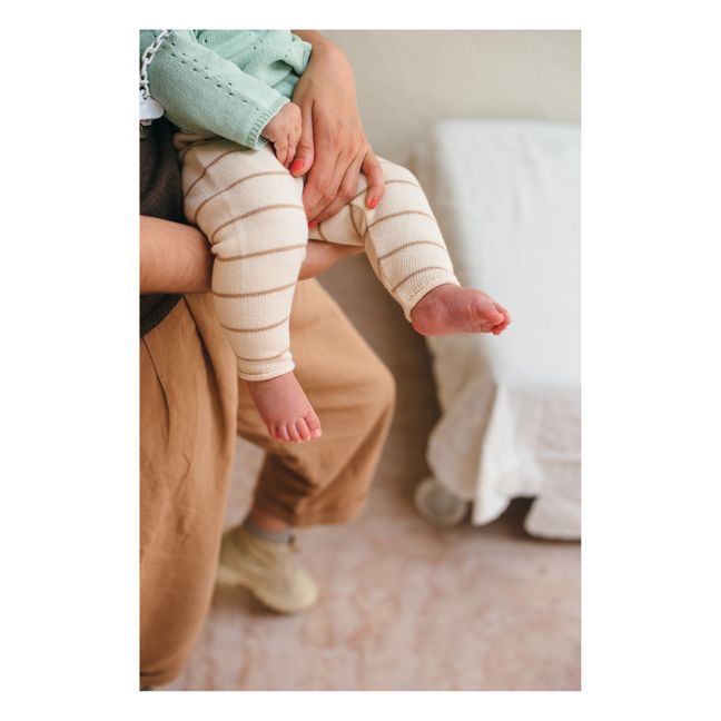 Leggings Strick Bio-Baumwolle  | Seidenfarben