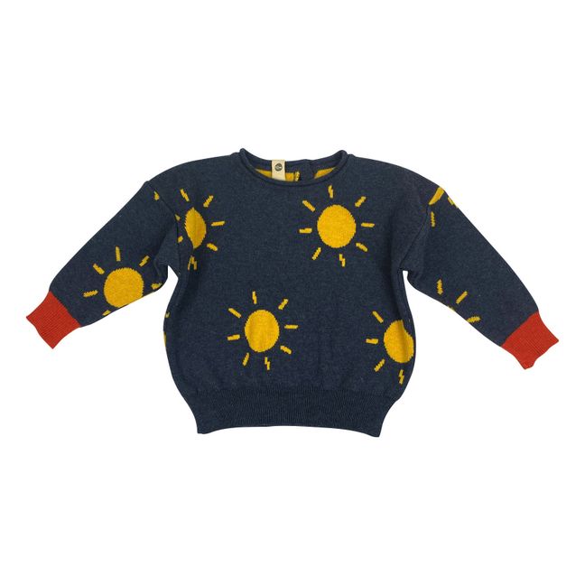 Pull Tricot Coton Bio Sun | Jaune