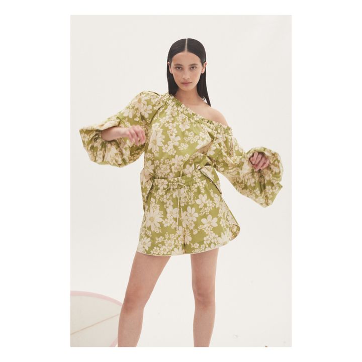 Leisa Organic Cotton Shorts | Verde- Imagen del producto n°2
