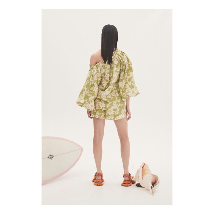 Leisa Organic Cotton Shorts | Verde- Imagen del producto n°4