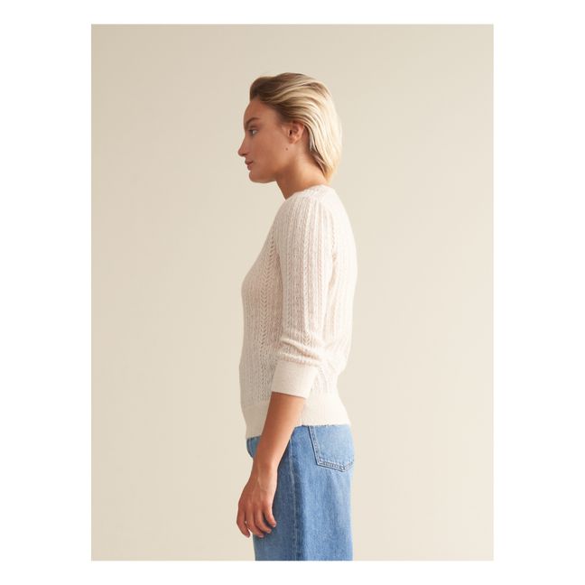 Maglione Rybu in lana merino extra fine - Collezione Donna | Ecru
