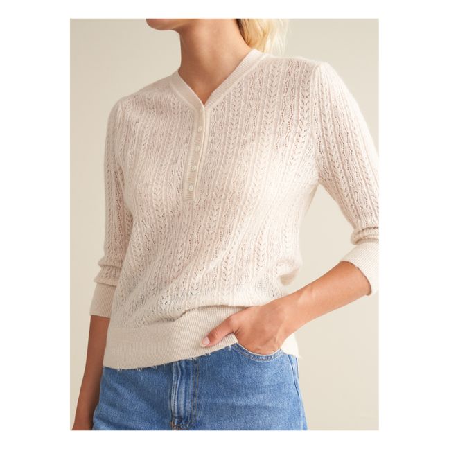 Maglione Rybu in lana merino extra fine - Collezione Donna | Ecru