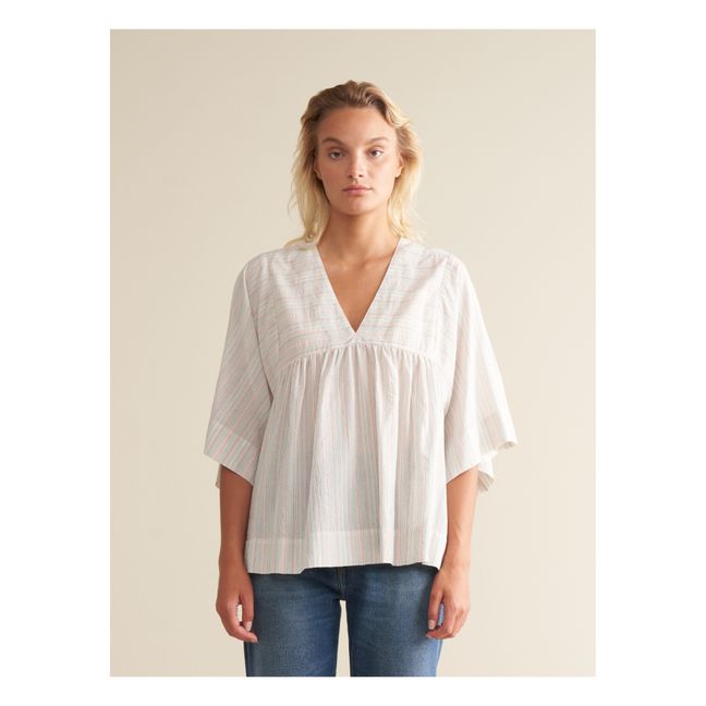 Camicetta Azelie a righe - Collezione Donna | Rosa
