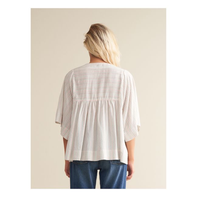 Camicetta Azelie a righe - Collezione Donna | Rosa