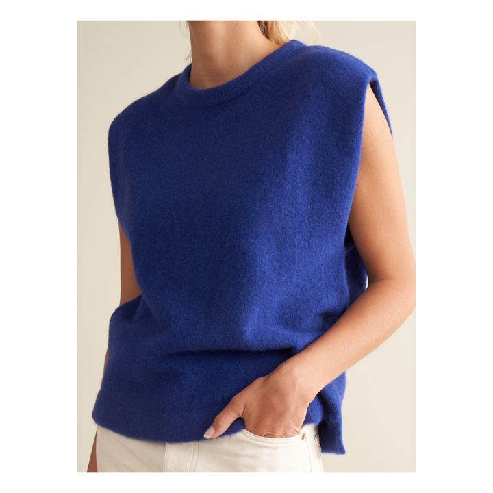 Bellerose - Pull Sans Manches Derho - Collection Femme - Bleu