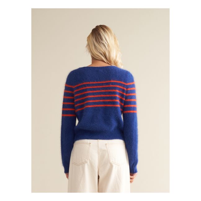 Maglione Dato Angora - Collezione Donna  | Blu marino