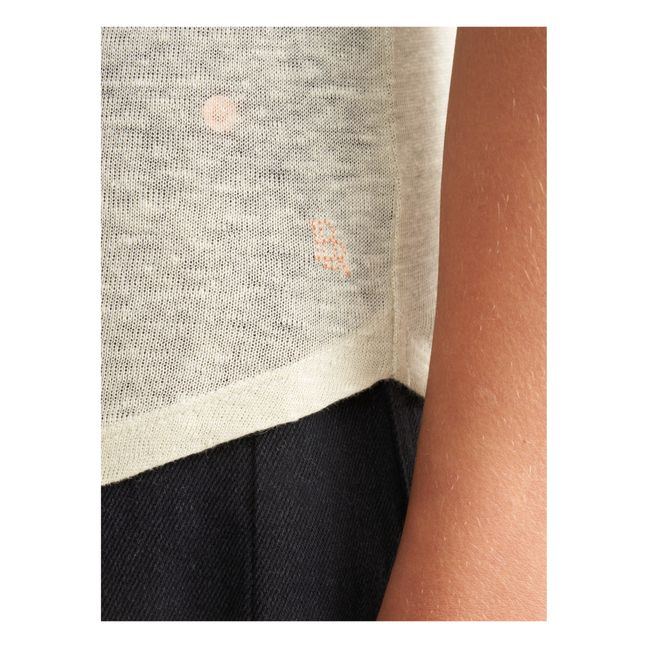 T-Shirt Seas Leinen - Damenkollektion  | Seidenfarben