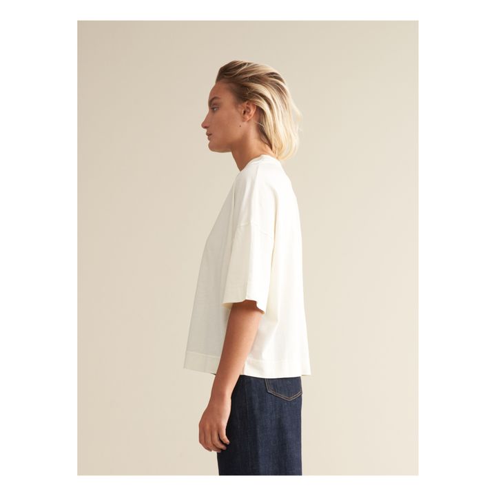 Camiseta de algodón orgánico Vim - Colección Mujer | Tiza- Imagen del producto n°2